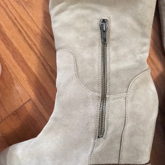 Johnston and Murphy Suede/Leather Fur Boots - Picture 8 of 11